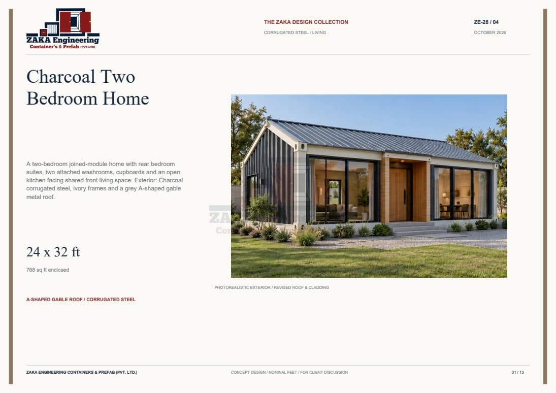 Charcoal Two Bedroom Home catalogue cover