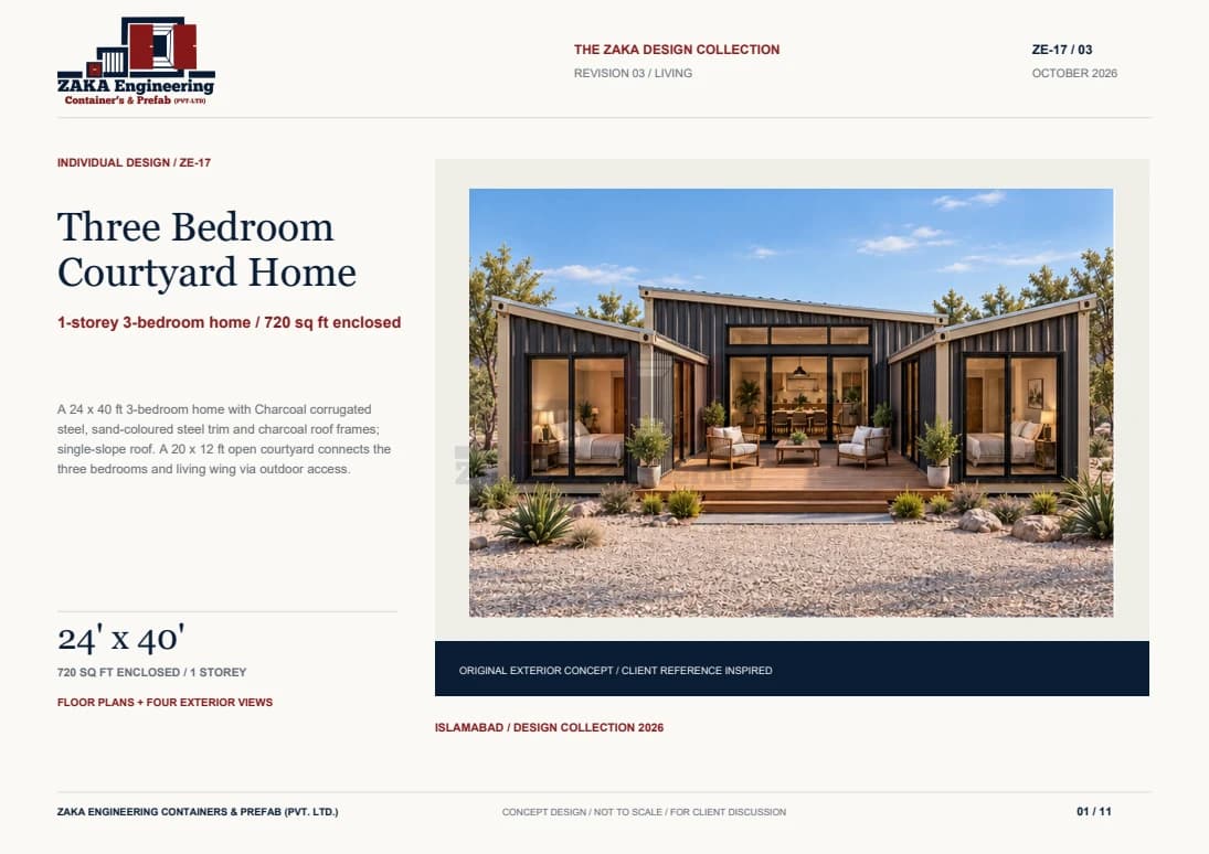Three Bedroom Courtyard Home catalogue cover