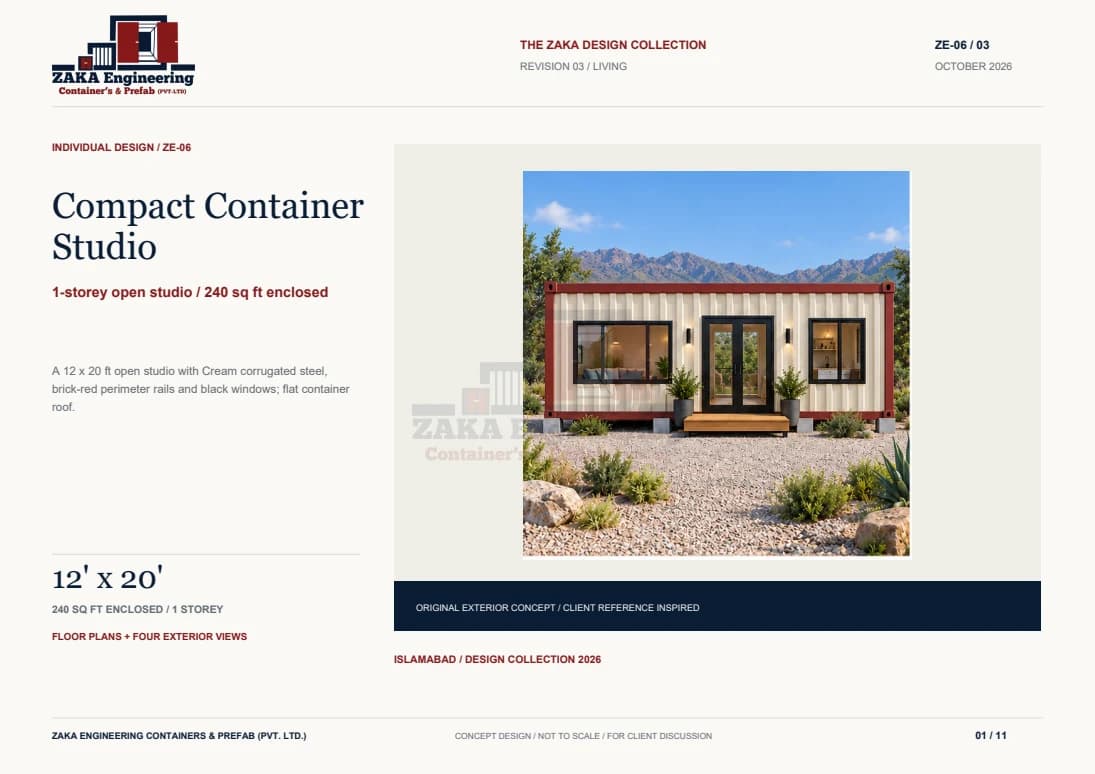 Compact Container Studio catalogue cover