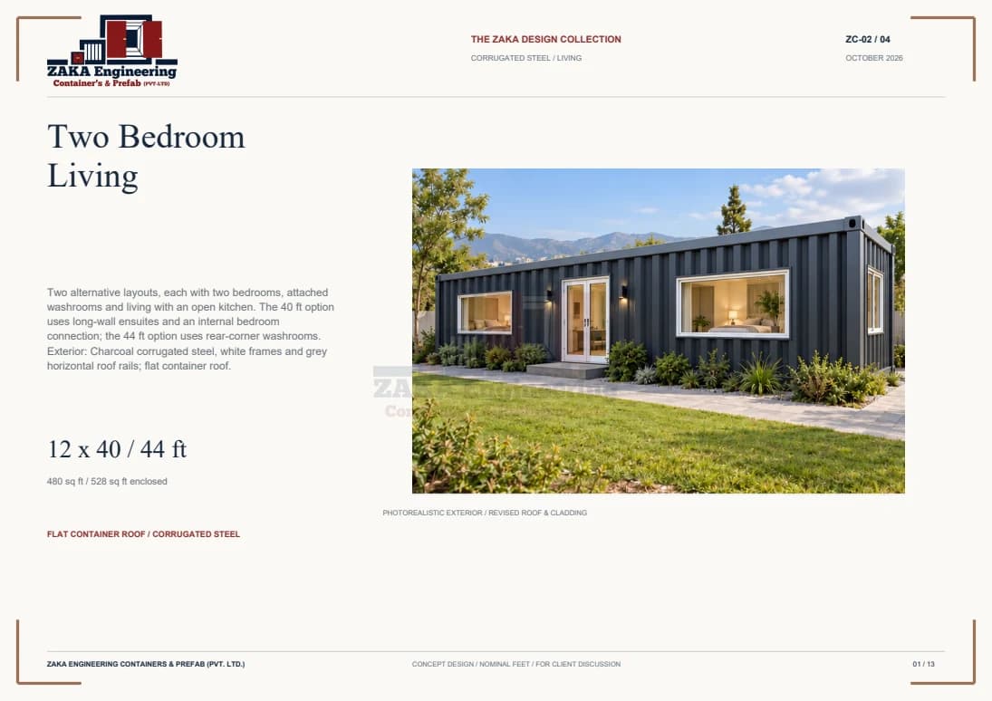 Two Bedroom Living catalogue cover