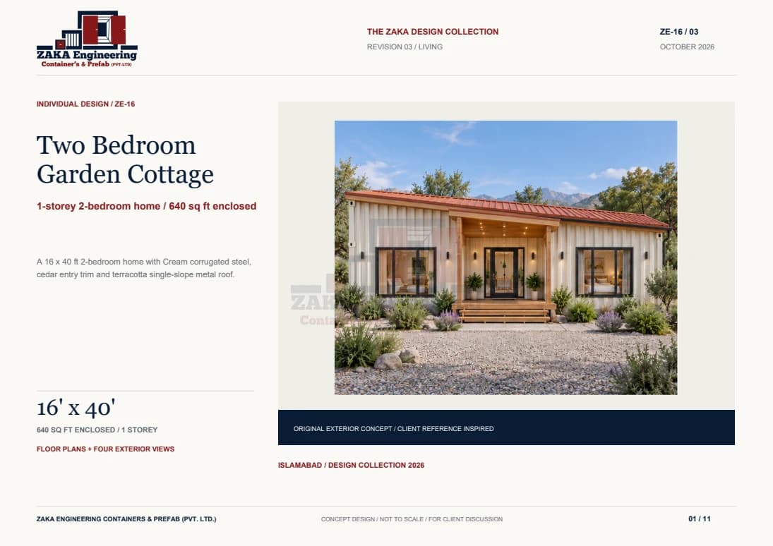 Two Bedroom Garden Cottage catalogue cover