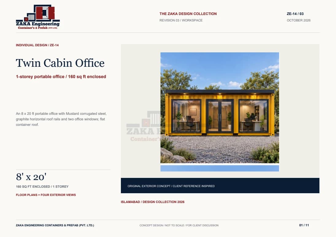 Twin Cabin Office catalogue cover